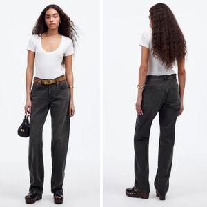 New! Madewell The Dean Easy Straight Jean in Ripley Wash